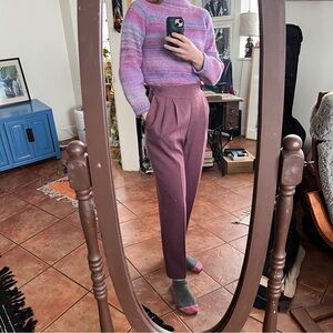 PRISTINE 1980s Vintage Rose Pink High Waist Pant